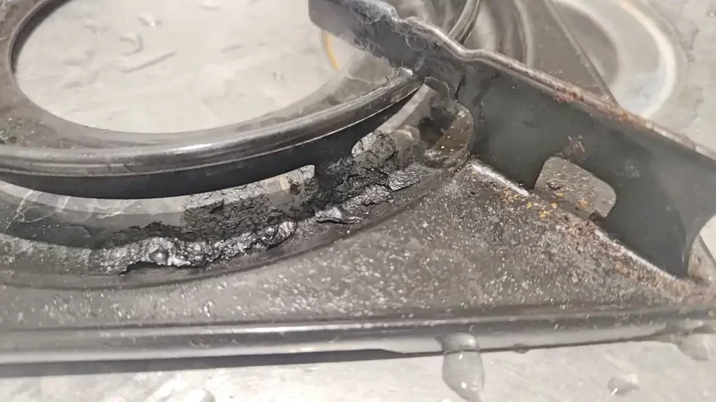 汚れまくっていたカセットコンロの五徳