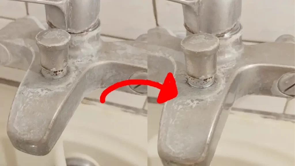 ダイソーの曲がるバスクリーナーで掃除した前後