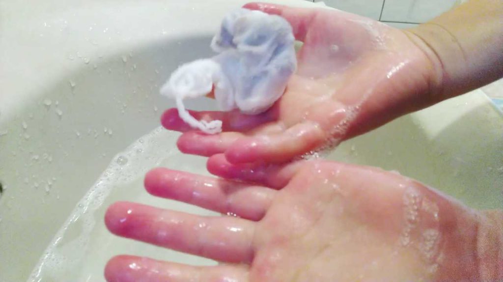 無患子の泡立ち